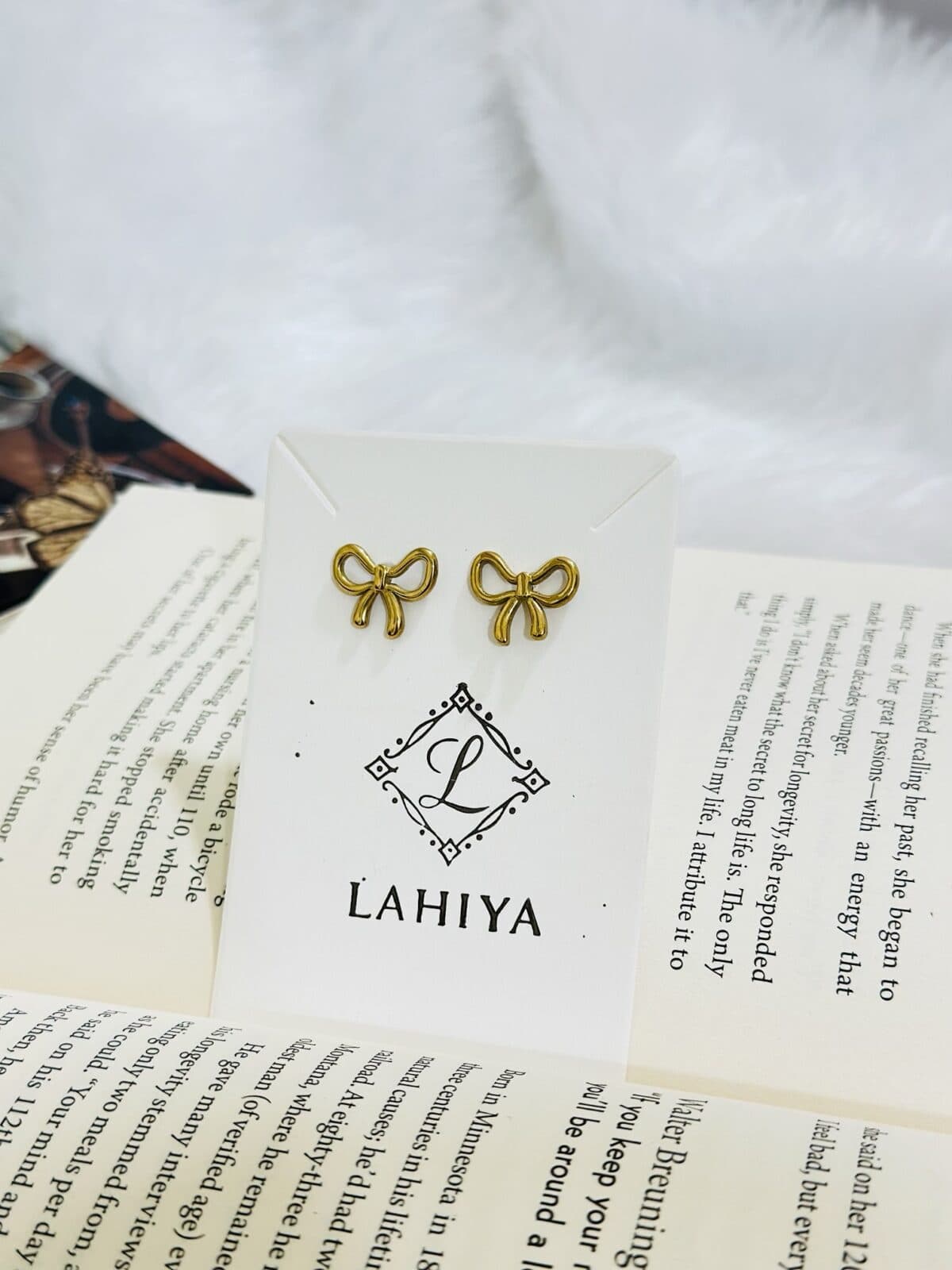 Anti Tarnish Bow Earrings