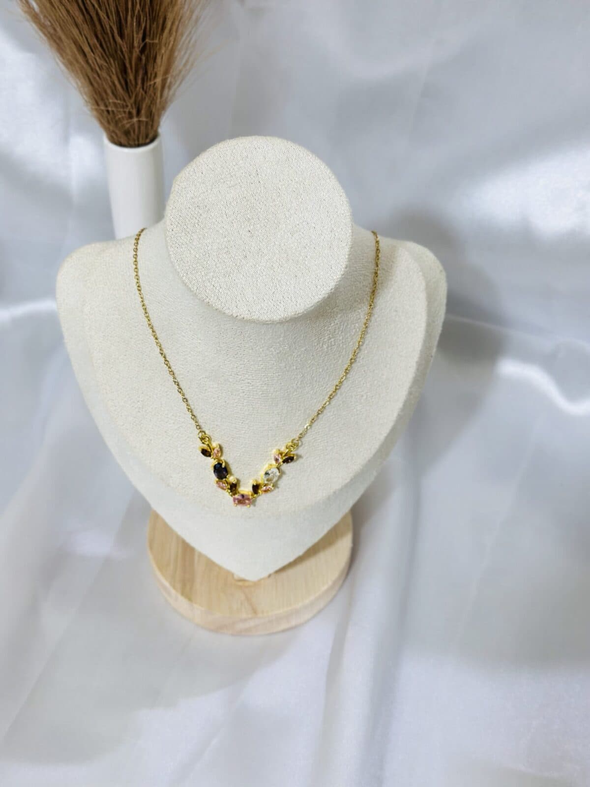 Anti Tarnish Tulip Blossom Necklace