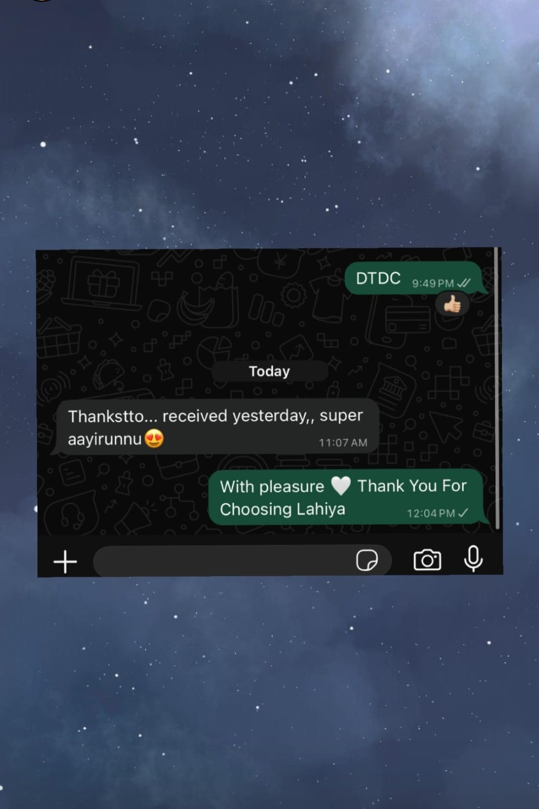 Customer review chat 13