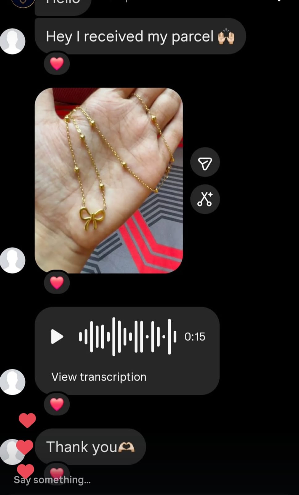 Customer review chat 12